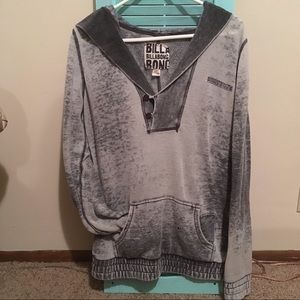 Lightweight gray, light-washed Billabong hoodie🌪✨